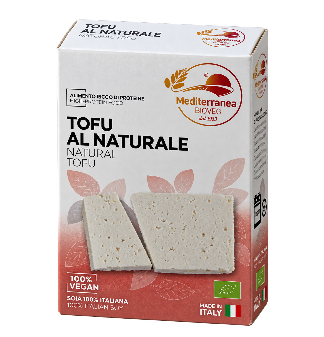 Confezione tofu al naturale Mediterranea Bioveg